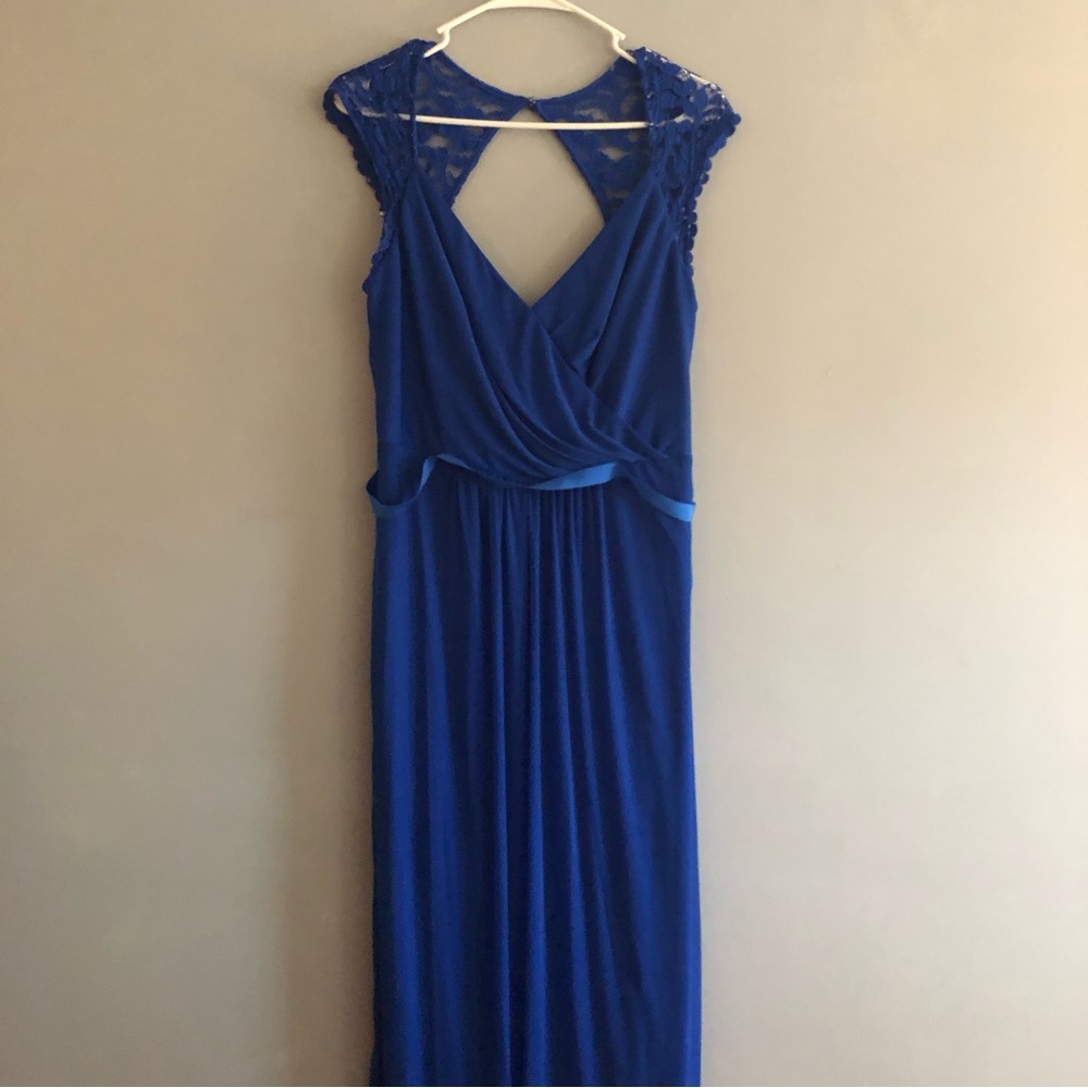 David's Bridal Lace Bridesmaid, Prom, Ball Dress